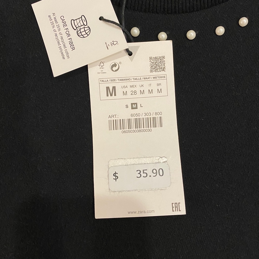 Black Zara Long Sleeve